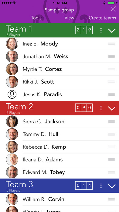 Teams Random team maker screenshot 4