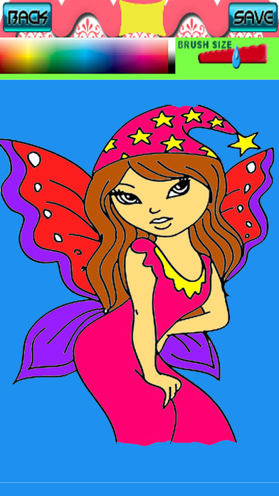 Free Coloring Book Game Angel Fairy Version screenshot 2
