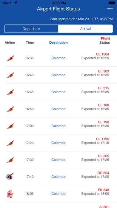 Colombo Airport Flight Status screenshot 3
