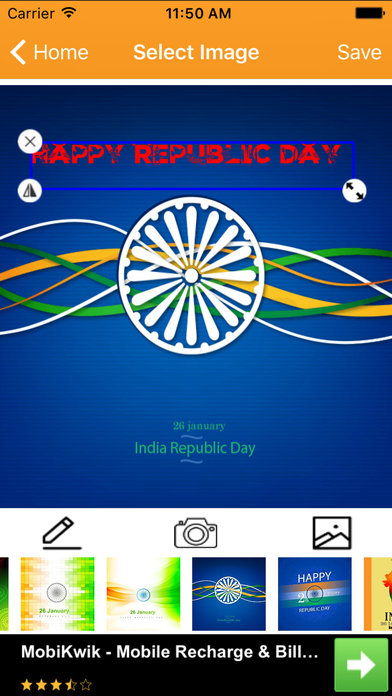 Republic Day Greetings Maker 26 January Messages screenshot 3