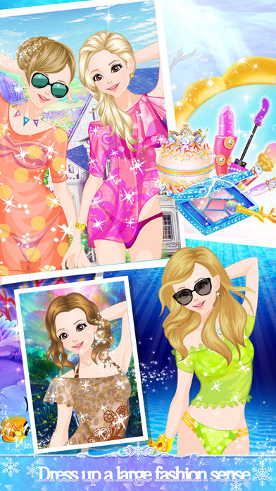 Princess beach dress -High fashion games screenshot 3