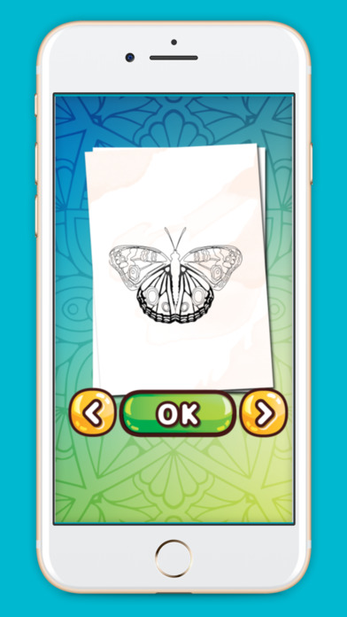 Colorful butterfly coloring book screenshot 3