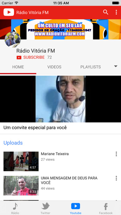 RÁDIO WEB VITÓRIA FM screenshot 2