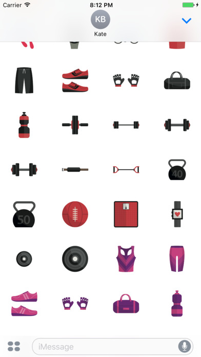 Body Building Fitness & Gym Stickers screenshot 3