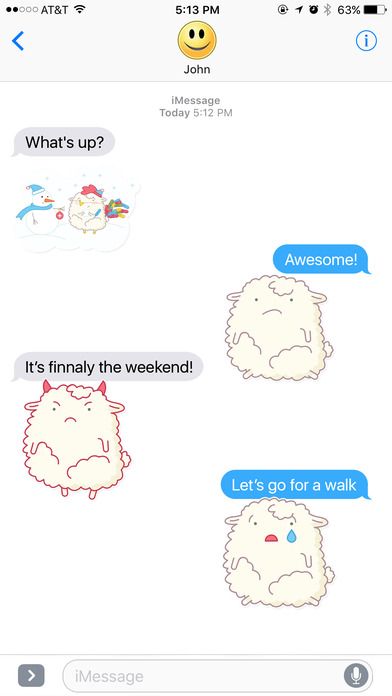 Funny and Fluffy Sheep Stickers screenshot 3
