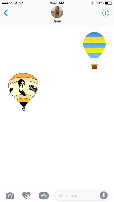 Air Balloons Eight Sticker Pack screenshot 3
