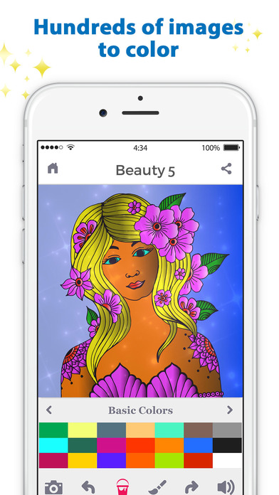iColor Club: Coloring book and pages for Adults screenshot 2