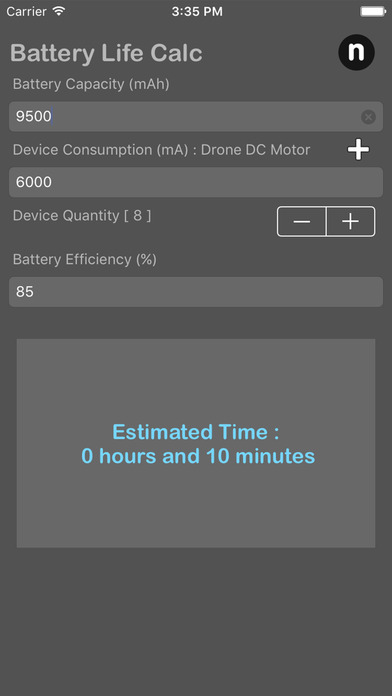 Battery Calculator screenshot 4
