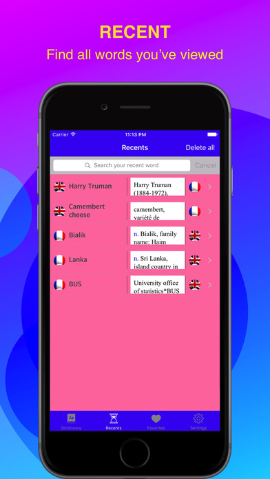 English French Easy Dictionary screenshot 3