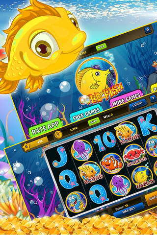 Big Goldfish Fish Casino Slots: Gold Slot Machines screenshot 3