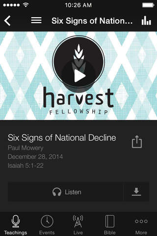 Harvest Fellowship App screenshot 4