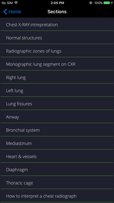 Chest Radiographs screenshot 2
