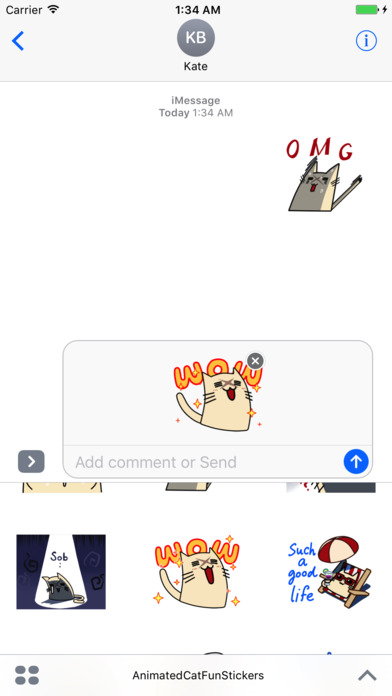 Animated Cat Fun Stickers screenshot 2