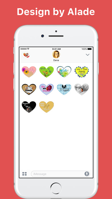 Friendship hearts stickers by Alade Expressions screenshot 2