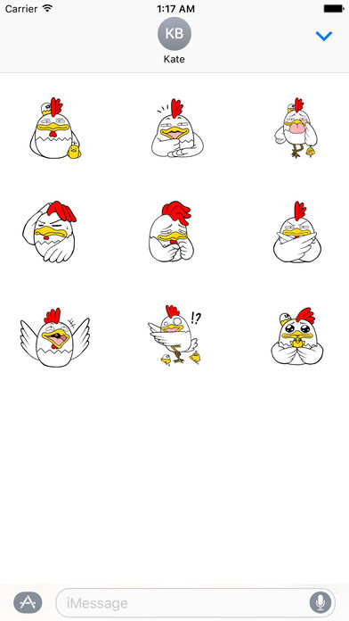 Baba Rooster And Chicken Stickers screenshot 3