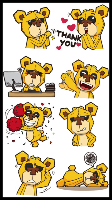 Plushy Bear Stickers screenshot 4
