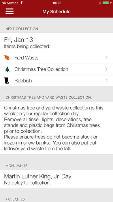 Fitchburg Trash & Recycle Tool screenshot 3