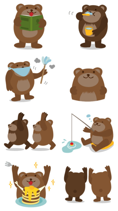 Bear Brothers > Stickers! screenshot 3