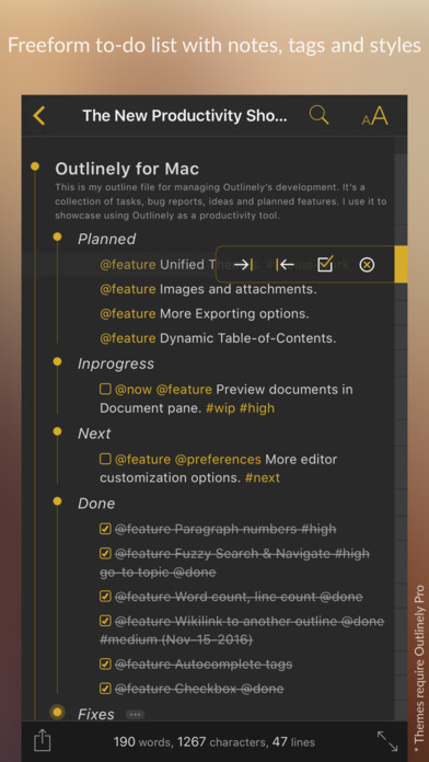 Outlinely - Outliner & notes screenshot 4