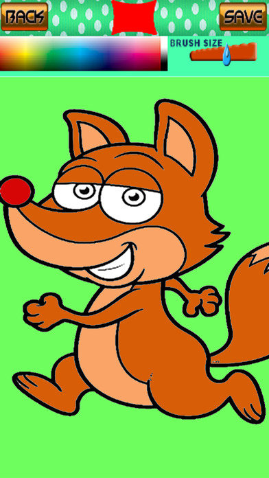 Page Foxes Coloring Games Free For Childrens screenshot 2