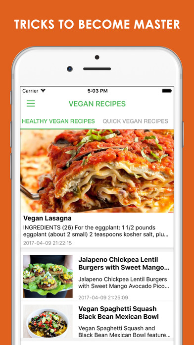 Vegan Recipes Pro screenshot 3