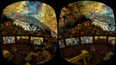 VR Inside a Volcano Island Virtual Reality 360 screenshot 3