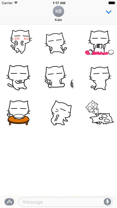 Aniamted Lazy Cat Sticker screenshot 2