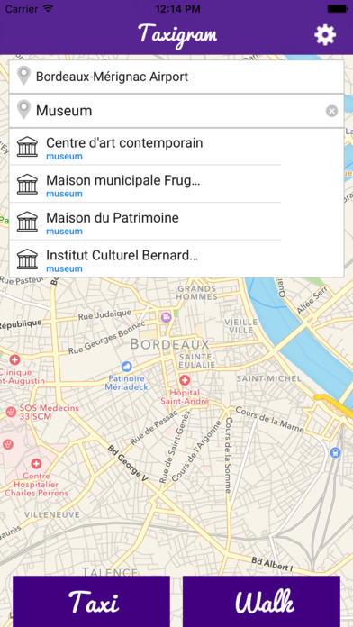 Taxigram Bordeaux screenshot 4