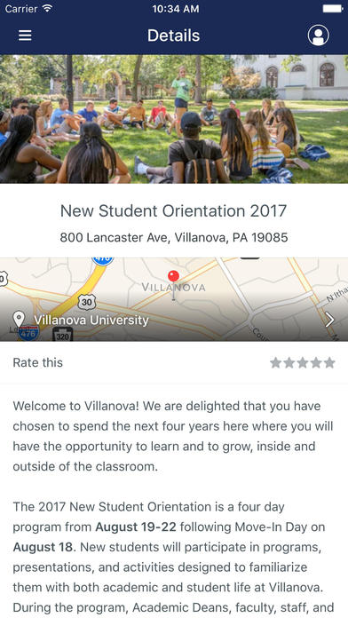 Villanova University Guides screenshot 2