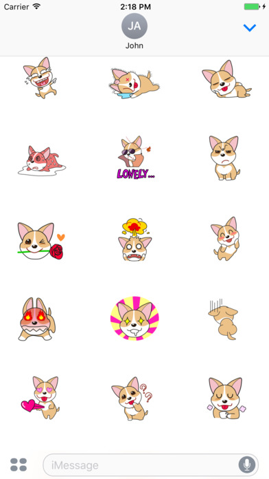 Puppy Corgi Animated Sticker screenshot 2