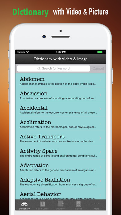 Zoology Glossary-Study Guide and Terminology screenshot 4