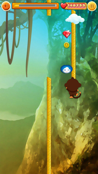 Baby Monkey Climbs Rope screenshot 2
