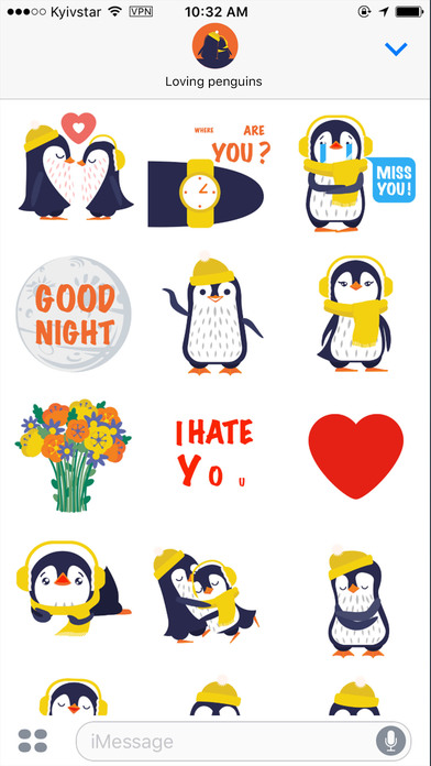 Love Penguins - Animated Pack for Valentines Day screenshot 2