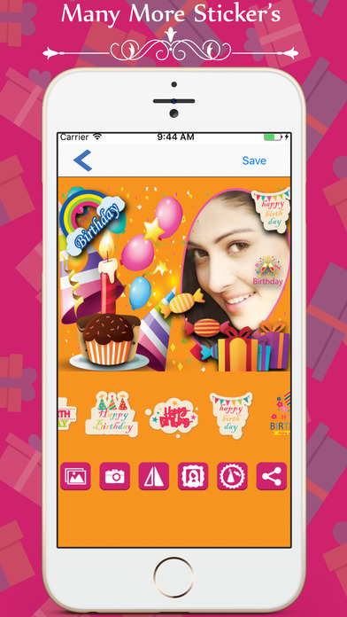 Birthday Photo Frames app screenshot 3