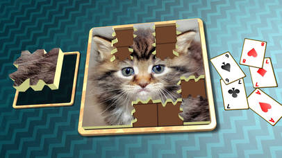 Jigsaw Solitaire Kitties screenshot 3