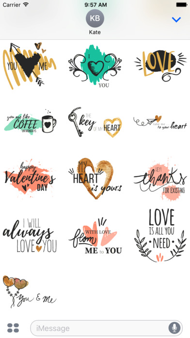 Love Sticker for iMessage screenshot 3