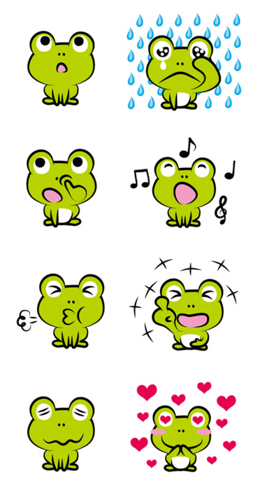 Cute Frog Stickers screenshot 2