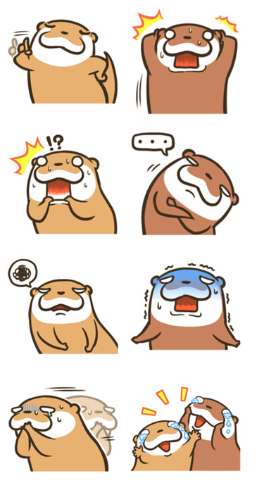 Otter Couple Stickers screenshot 2