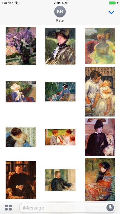 Mary Cassatt Artworks Stickers screenshot 4