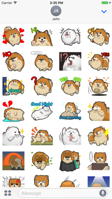 My Pomeranian Dog Stickers screenshot 3