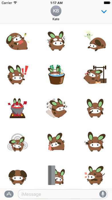 Chubby Donkey Sticker screenshot 2
