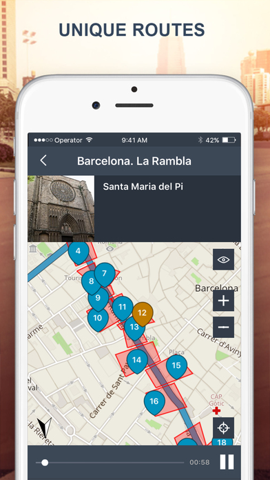 Barcelona guide and offline maps. screenshot 2