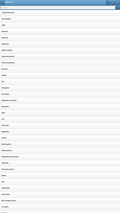 Directory of legal terms screenshot 4