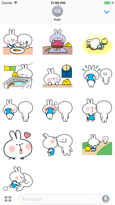 The Bunny Brat Apron Stickers screenshot 3