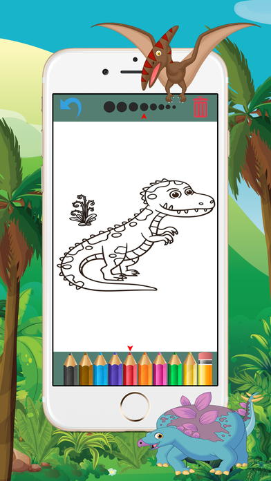 Dinosaur Coloring Book - Free Game for Kids screenshot 4