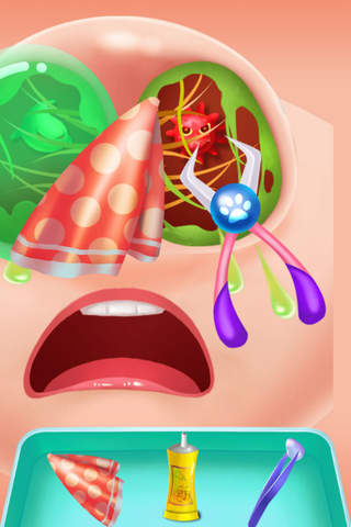 Cartoon Girl's Nose Doctor screenshot 3