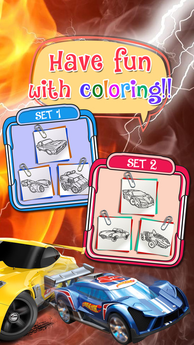 Learn Coloring Lessons on Hot Wheels Cartoon Book screenshot 3