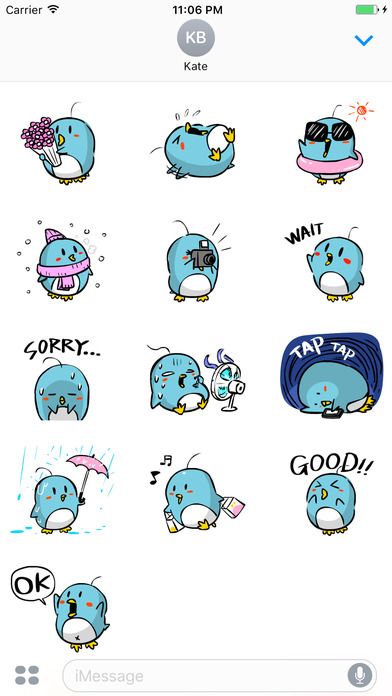 Kawaii Penguin Stickers screenshot 3