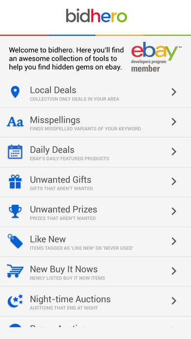 bidkit local ebay deals finder screenshot 2