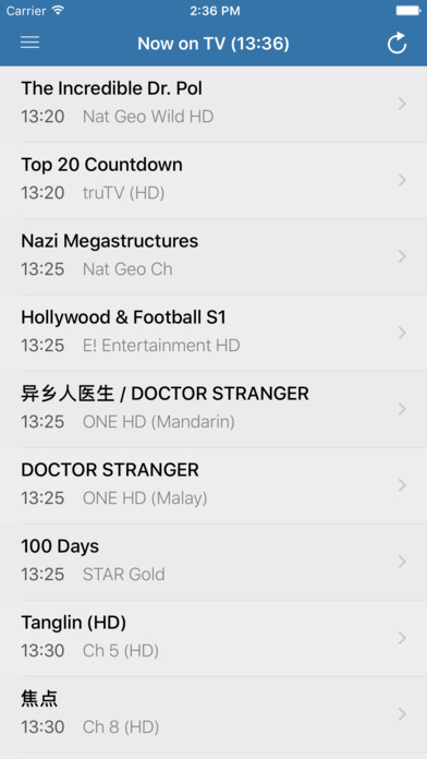 1TV - Television Guide for Singapore screenshot 3